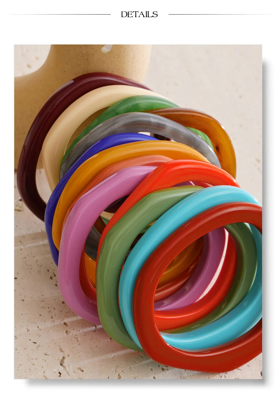 Color Pop Resin Bangle