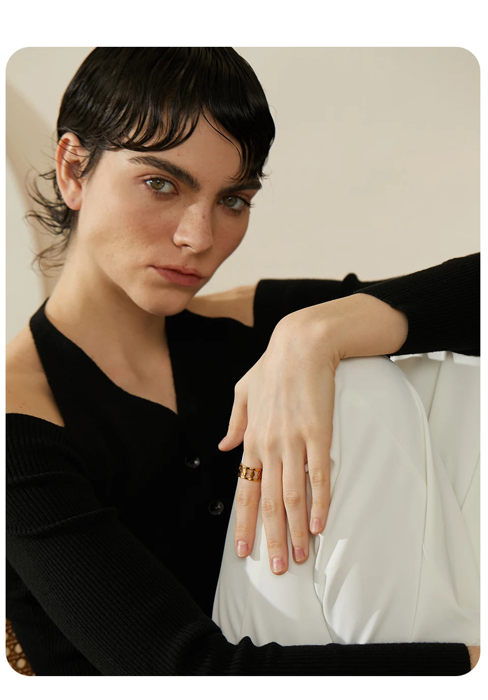 Textured Gold Ring