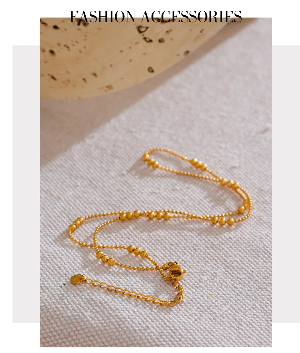 Delicate Gold Chain & Bracelet Set