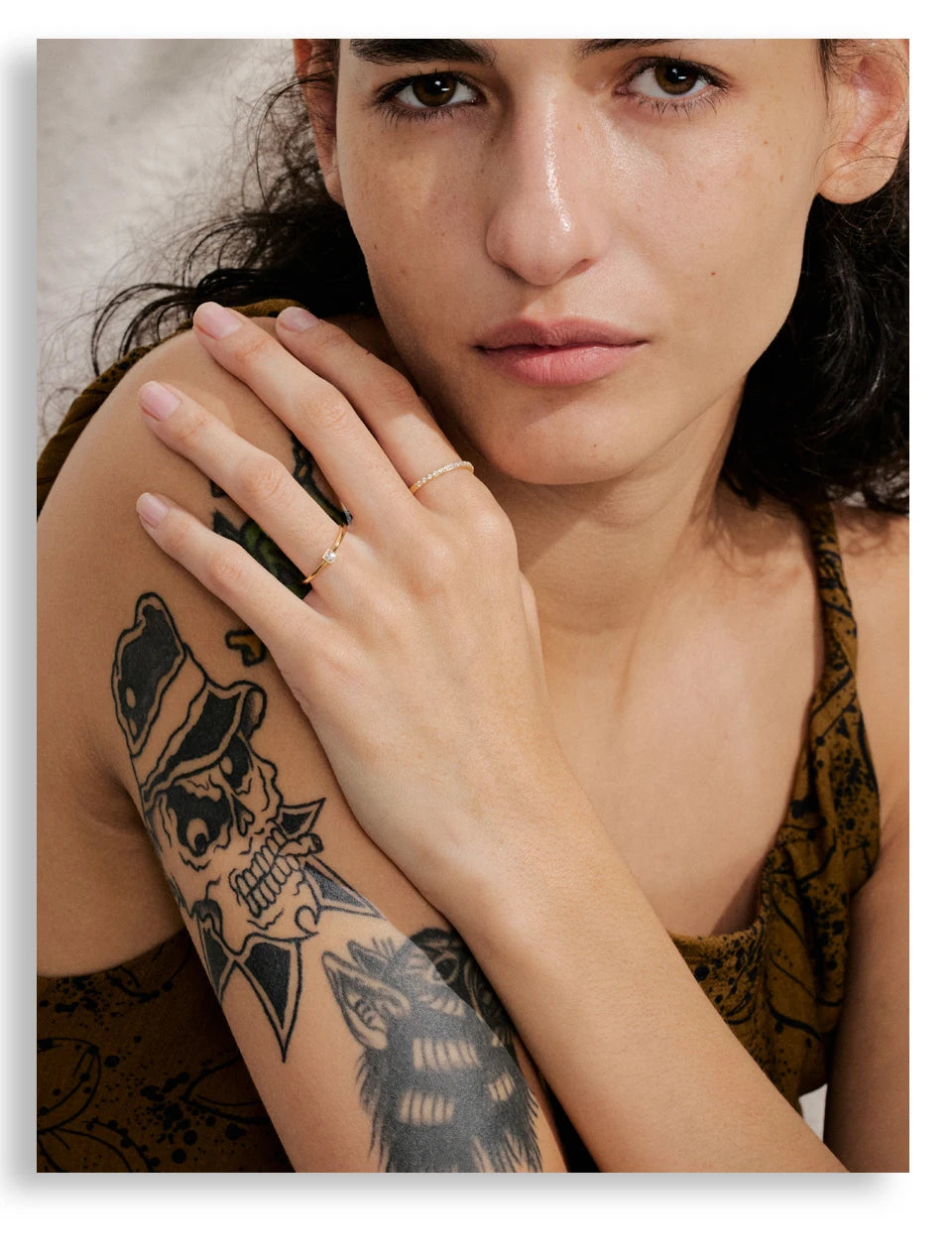 Pavé Double-Band Ring