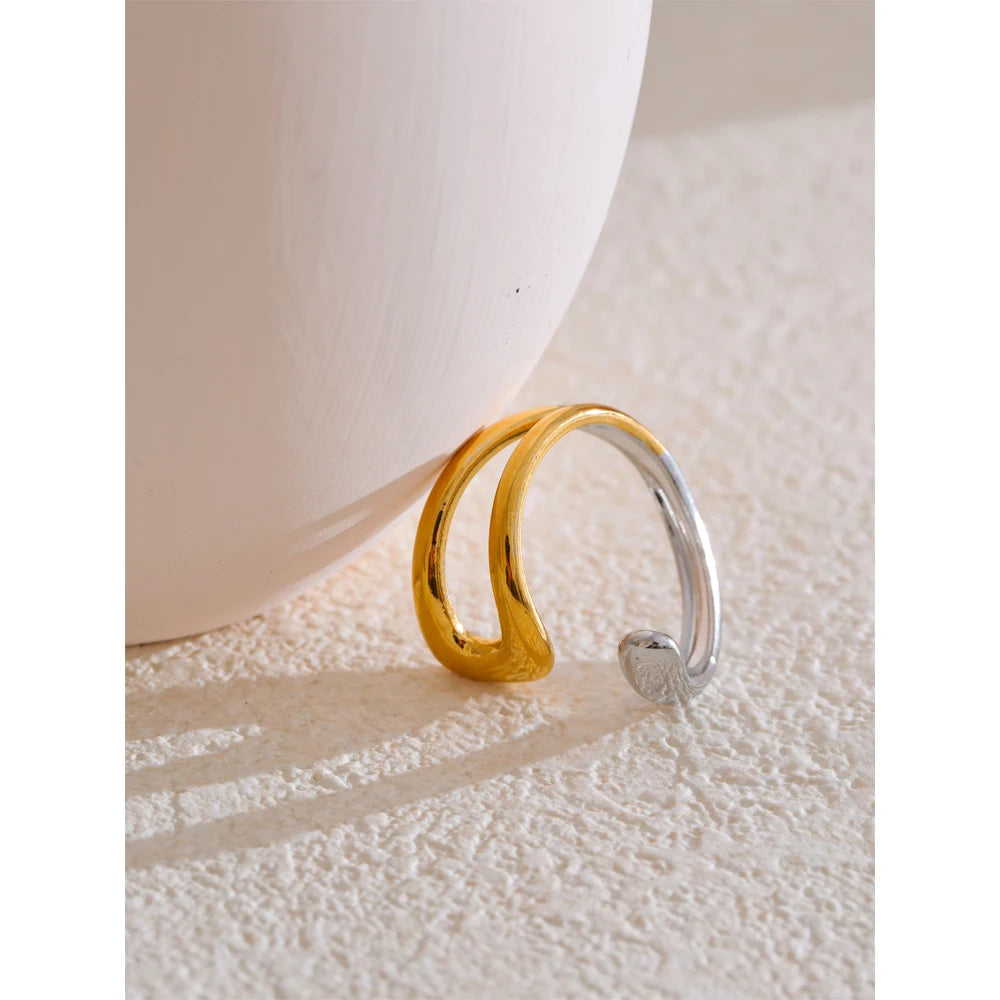Dual Tone Sculpt Ring
