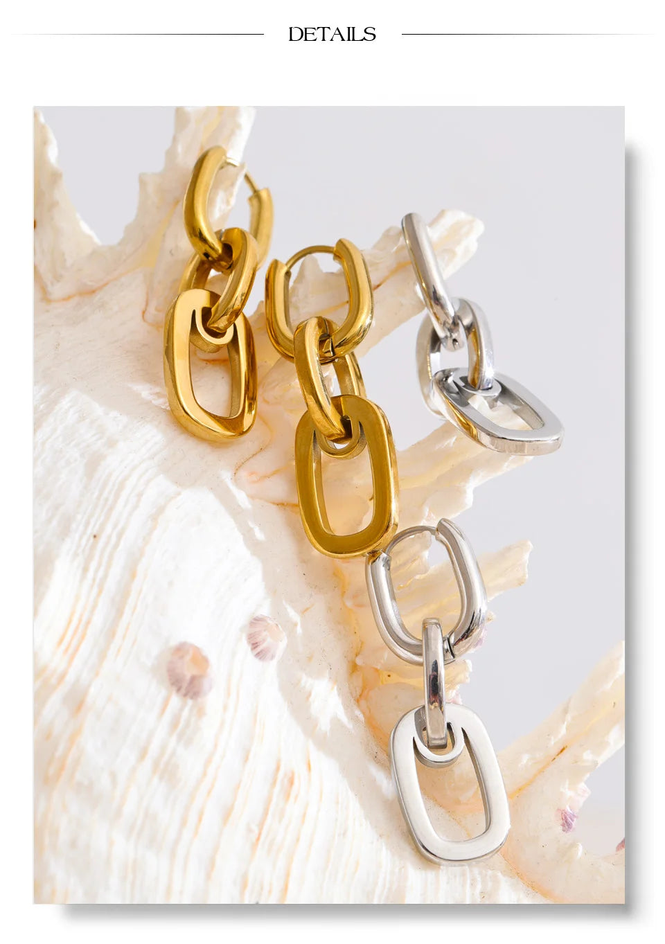 Modern Link Earrings