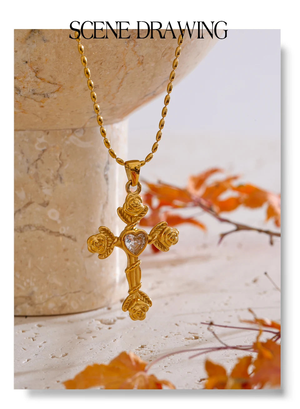 Royal Sacred Cross Necklace