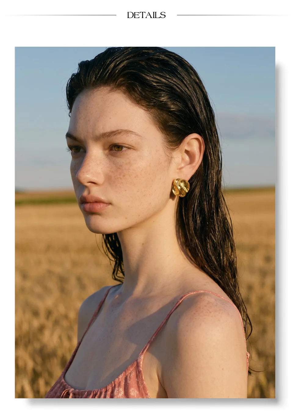 Elegant Sculpted Gold Earrings