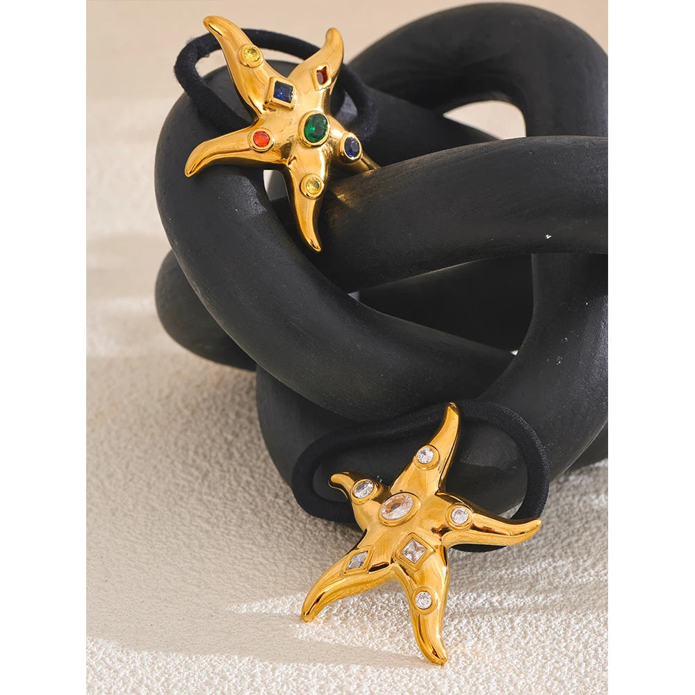 Gem Starfish Hair Tie