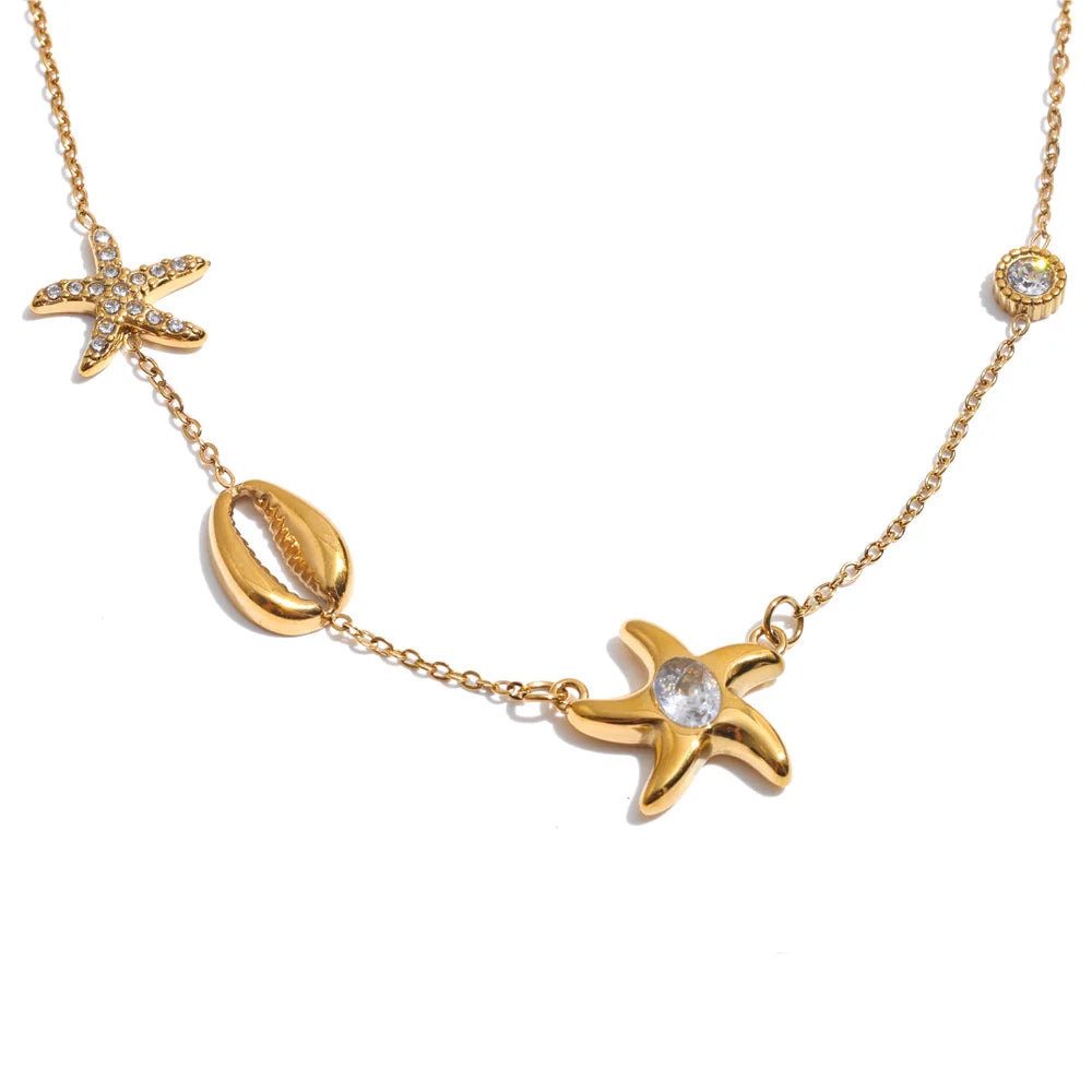 Summer Ocean Charms Necklace