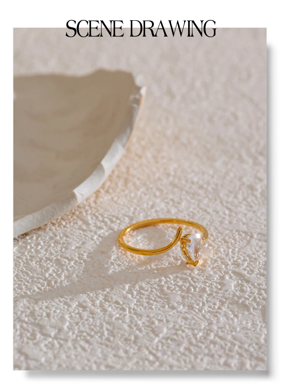 Crystal Solitaire Ring