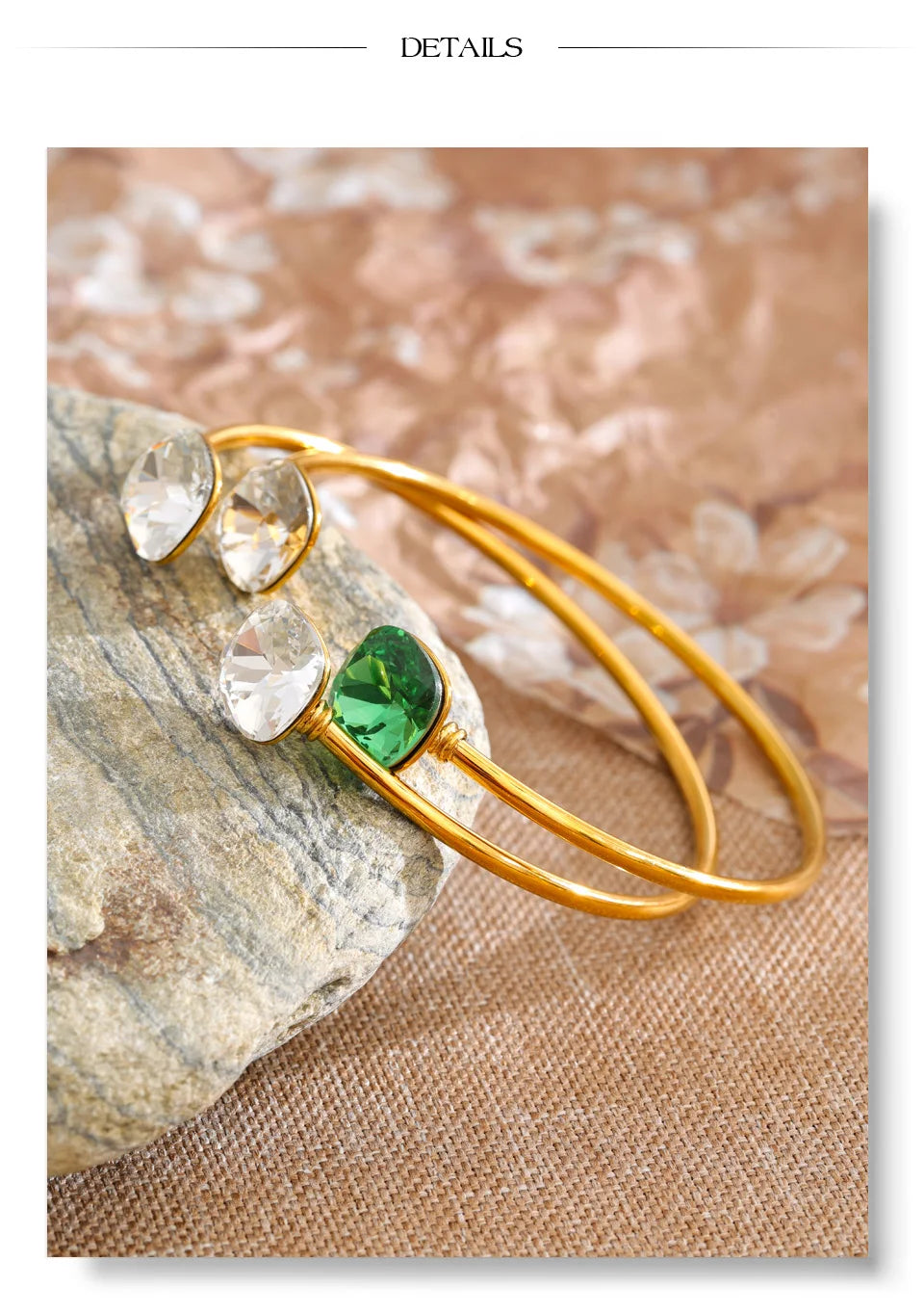 Rainbow Crystal Wrap Bracelet