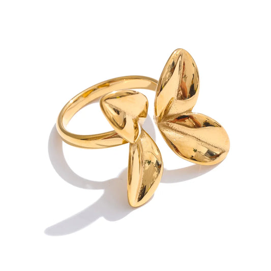 Golden Butterfly Ring