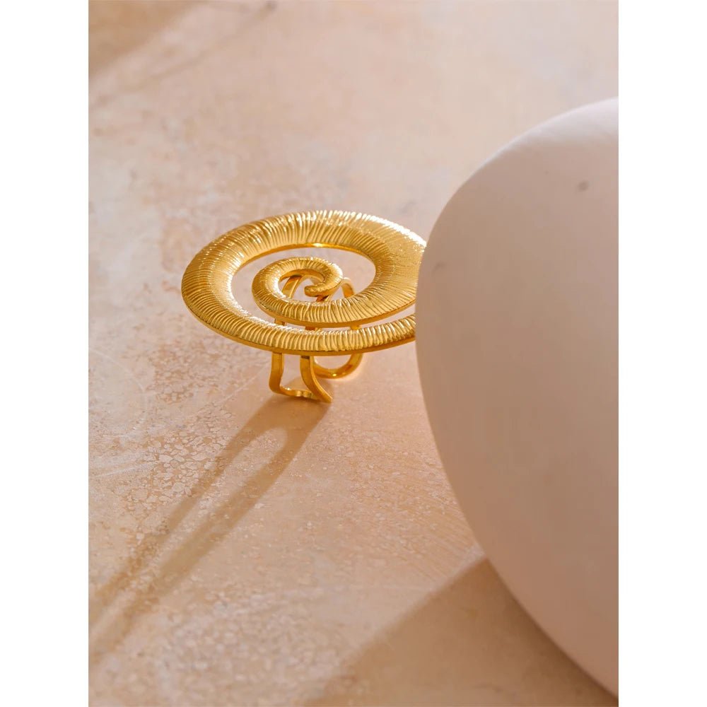 Spiral Statement Ring