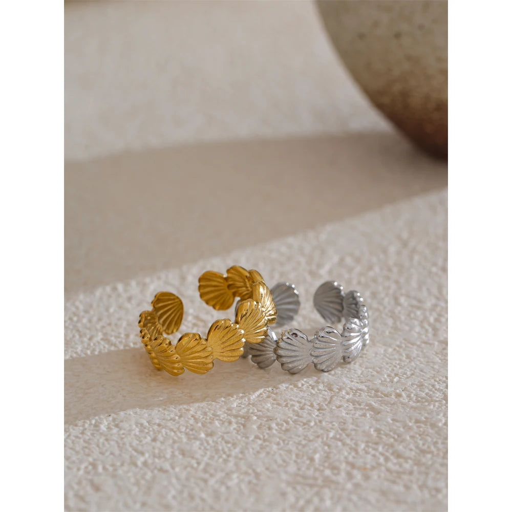 Golden Shell Ring