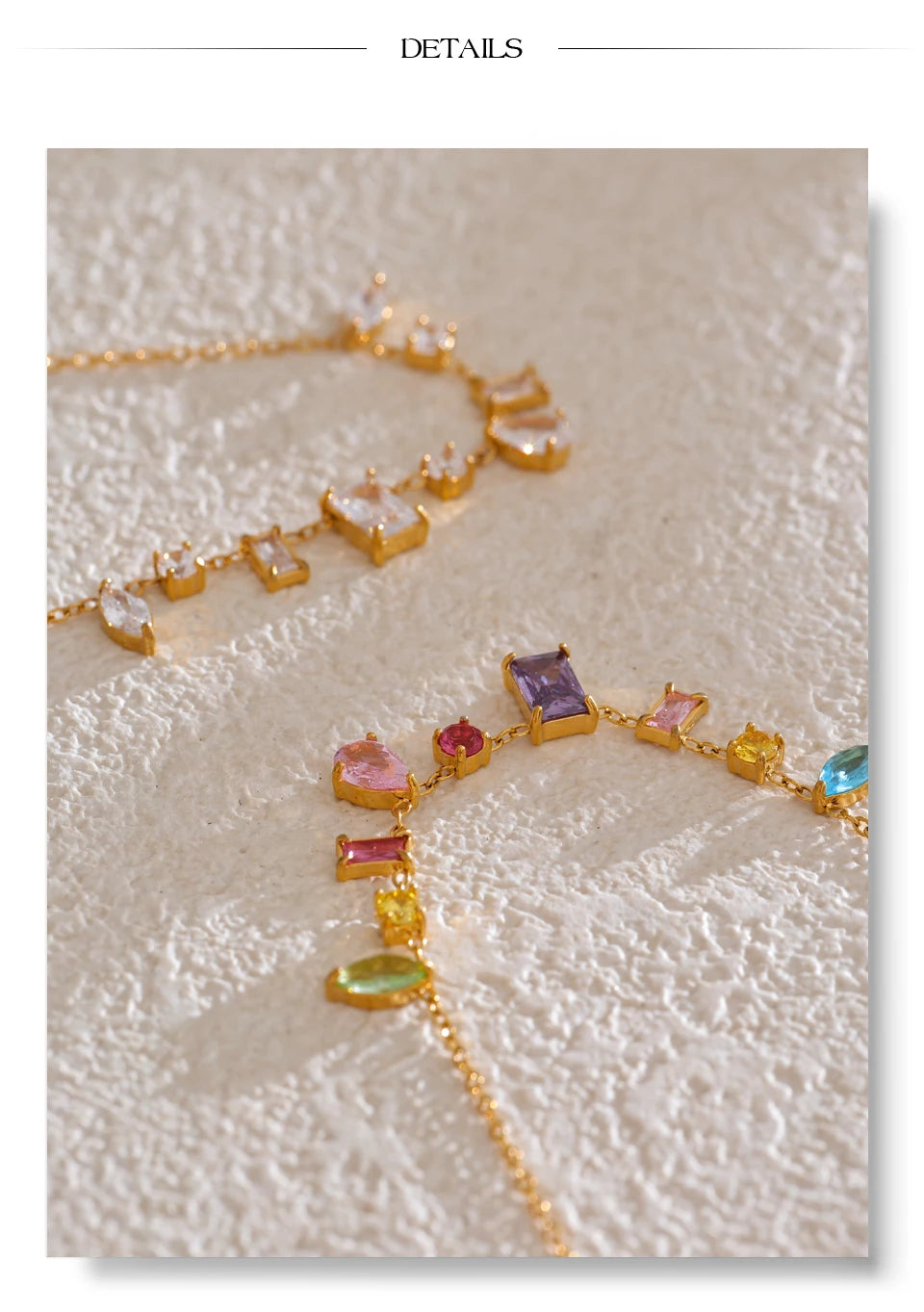 Rainbow Gemstone Necklace