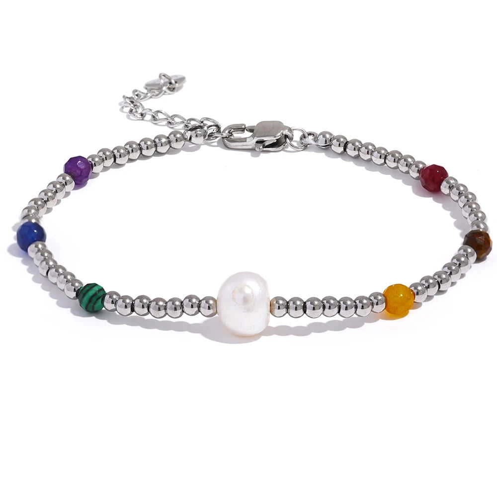 Beaded Bracelet with Multicolor Accents