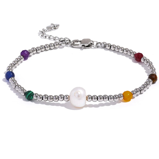 Beaded Bracelet with Multicolor Accents