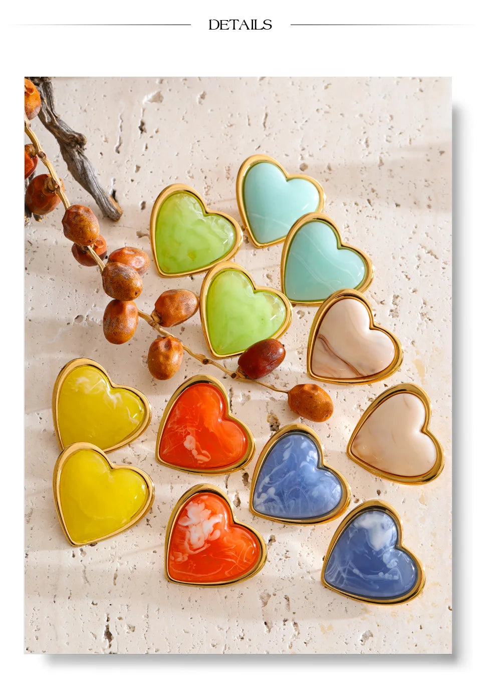 Heart Stud Earrings