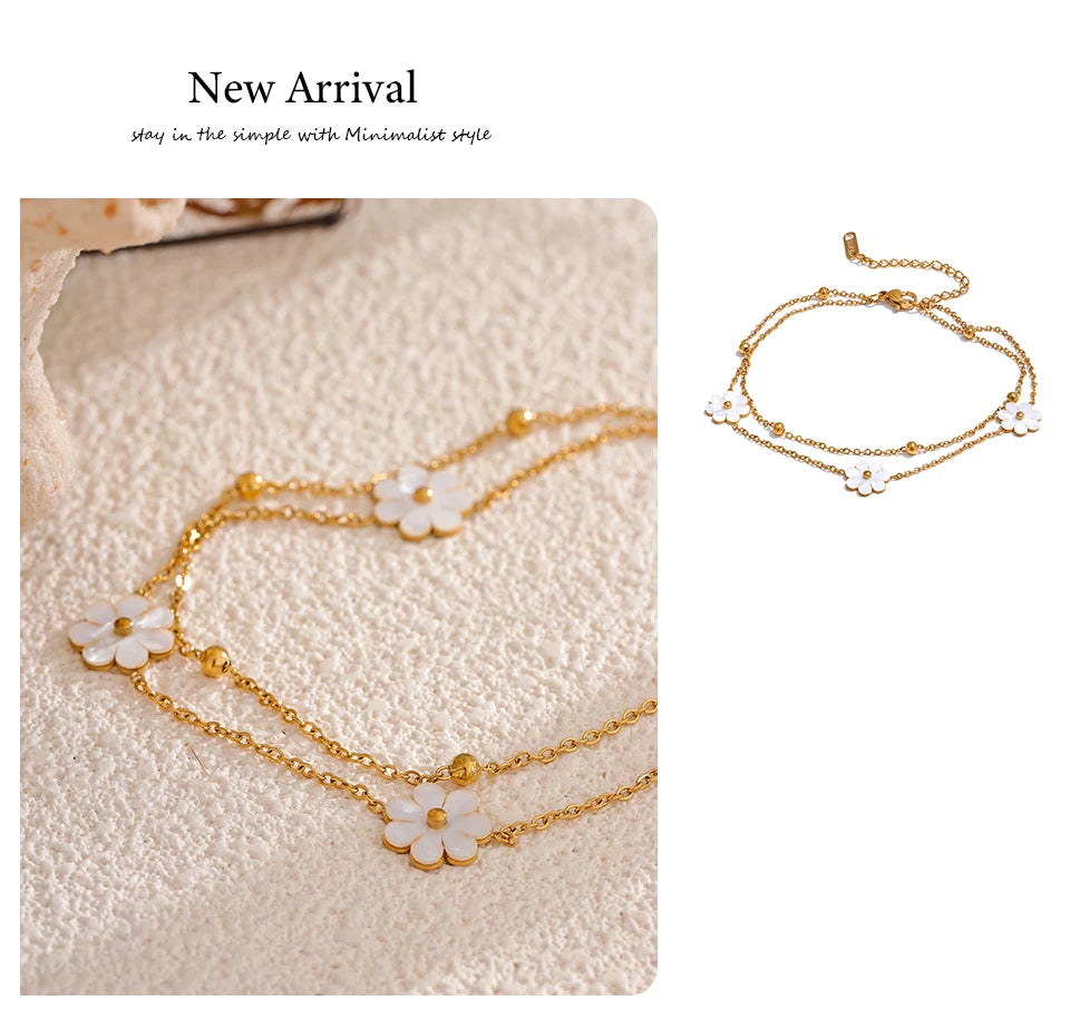 Double Layer Charm Anklet