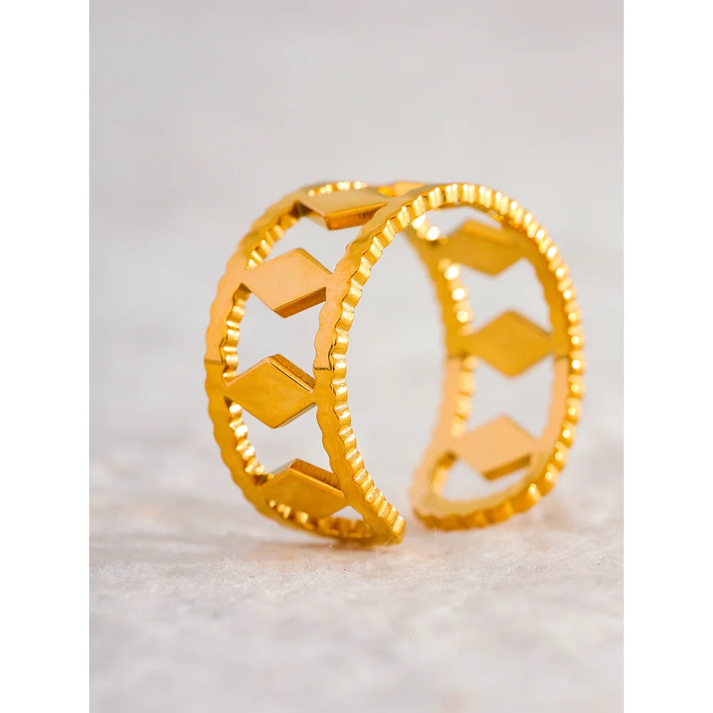 Textured Gold Ring