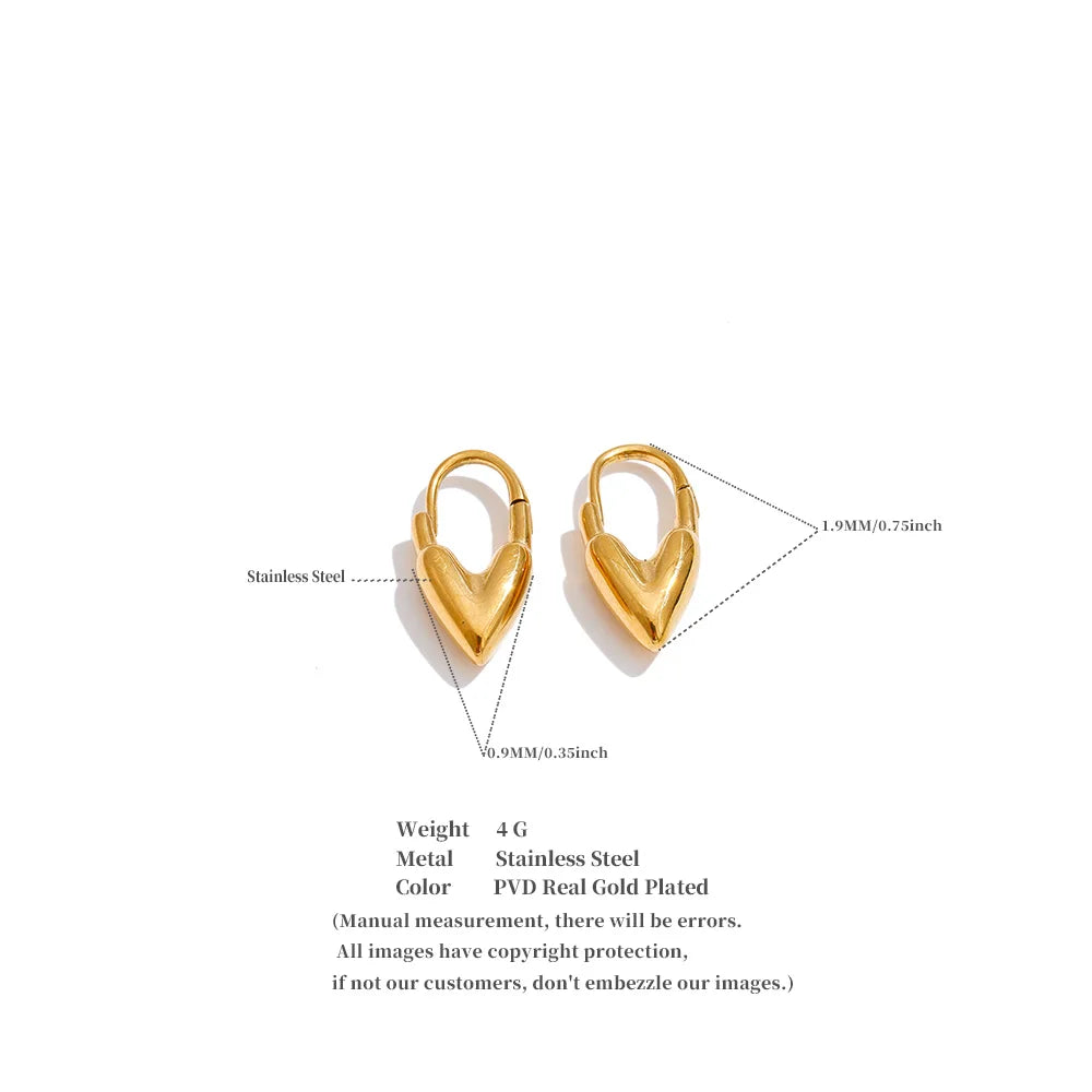 Heart Drop Earrings