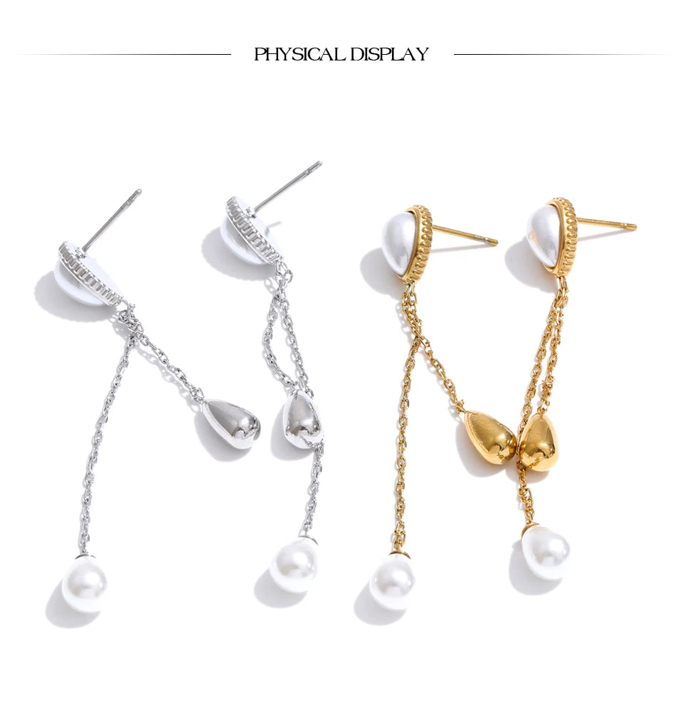 Elegant Drop Chain Earrings