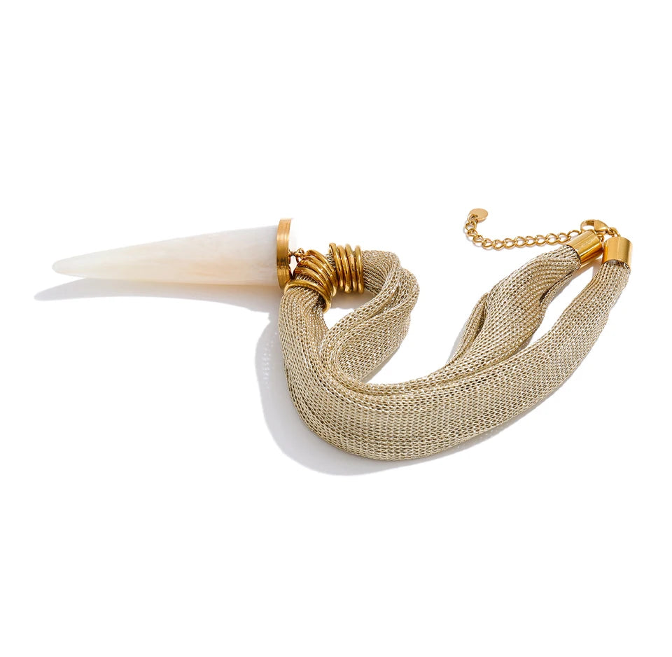 Ivory Horn Necklace