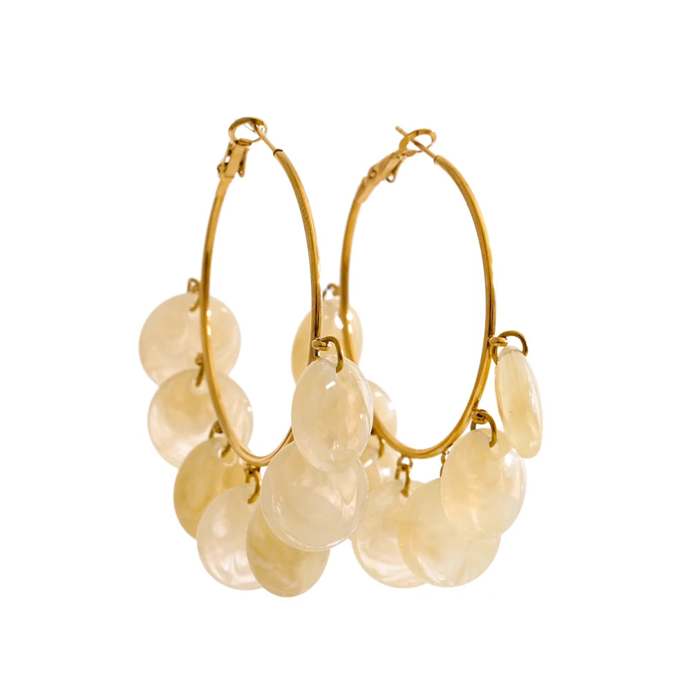 Confetti Hoop Earrings