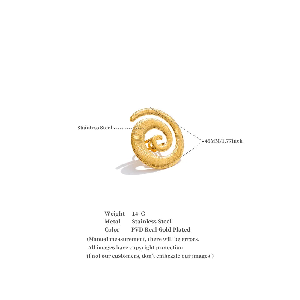 Spiral Statement Ring