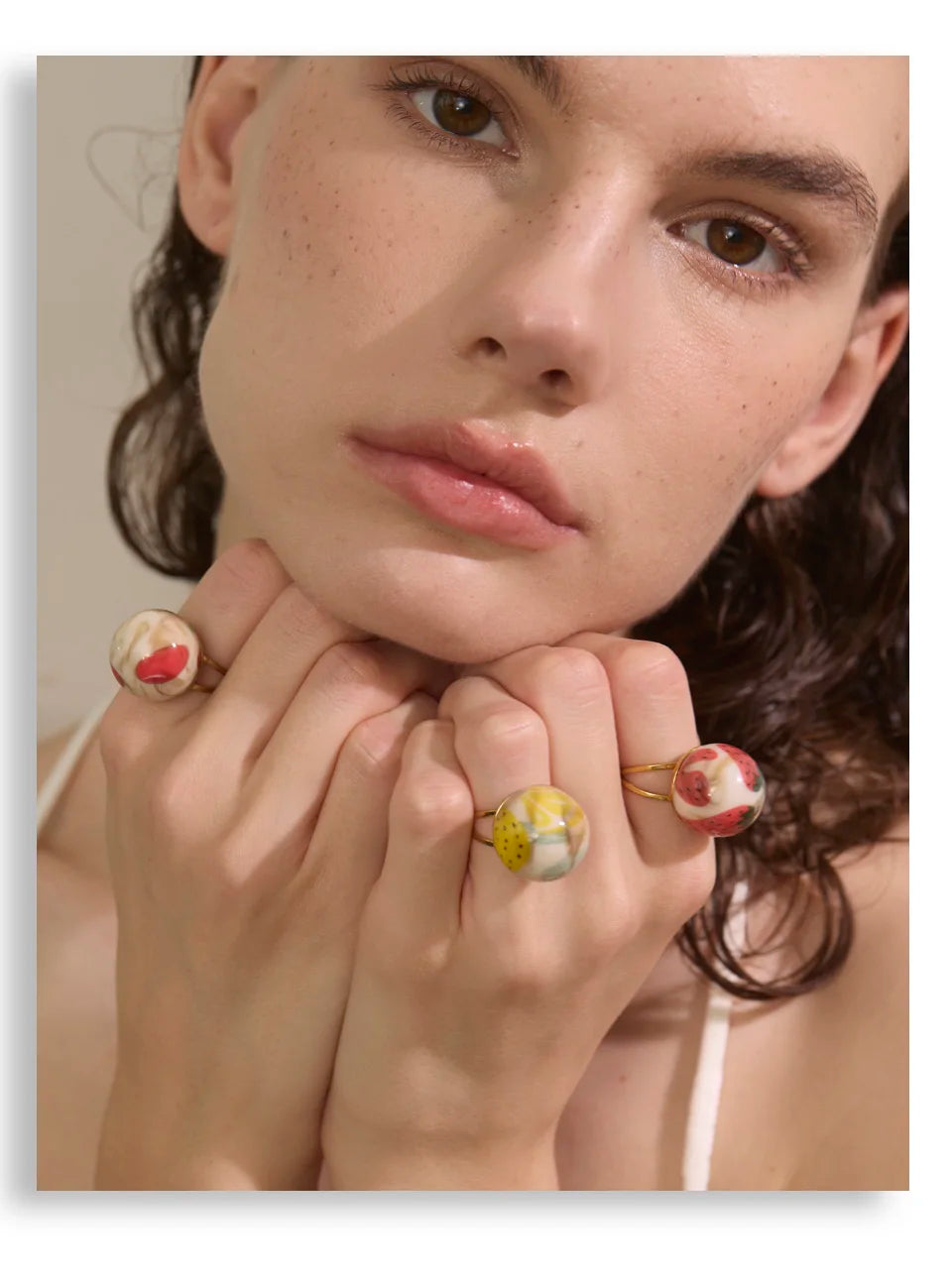 Fruity Charm Rings