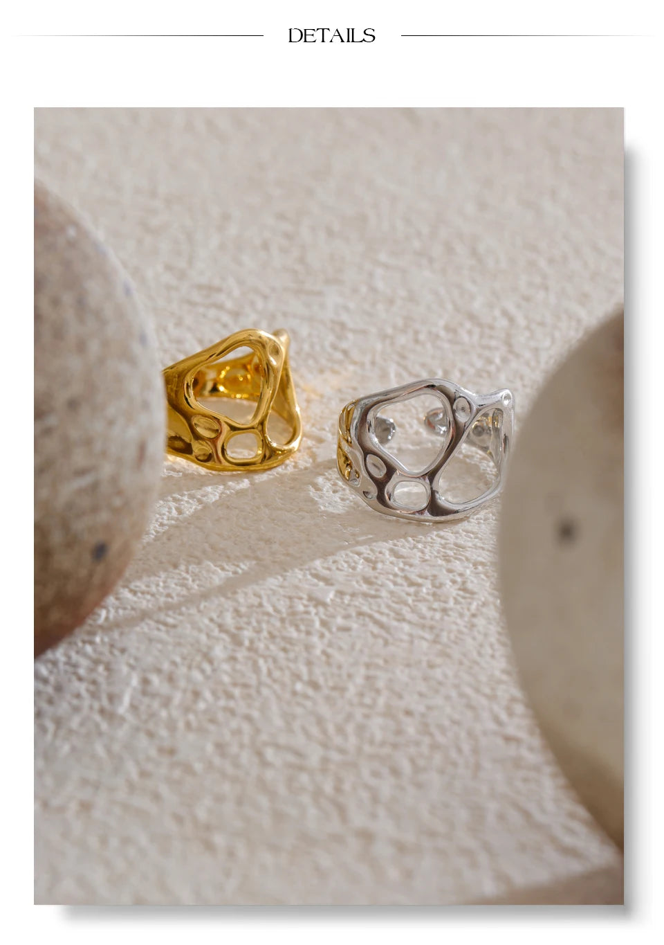 Organic Open Gold Ring