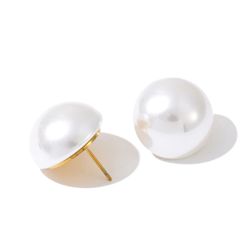 Classic Pearl Stud Earrings