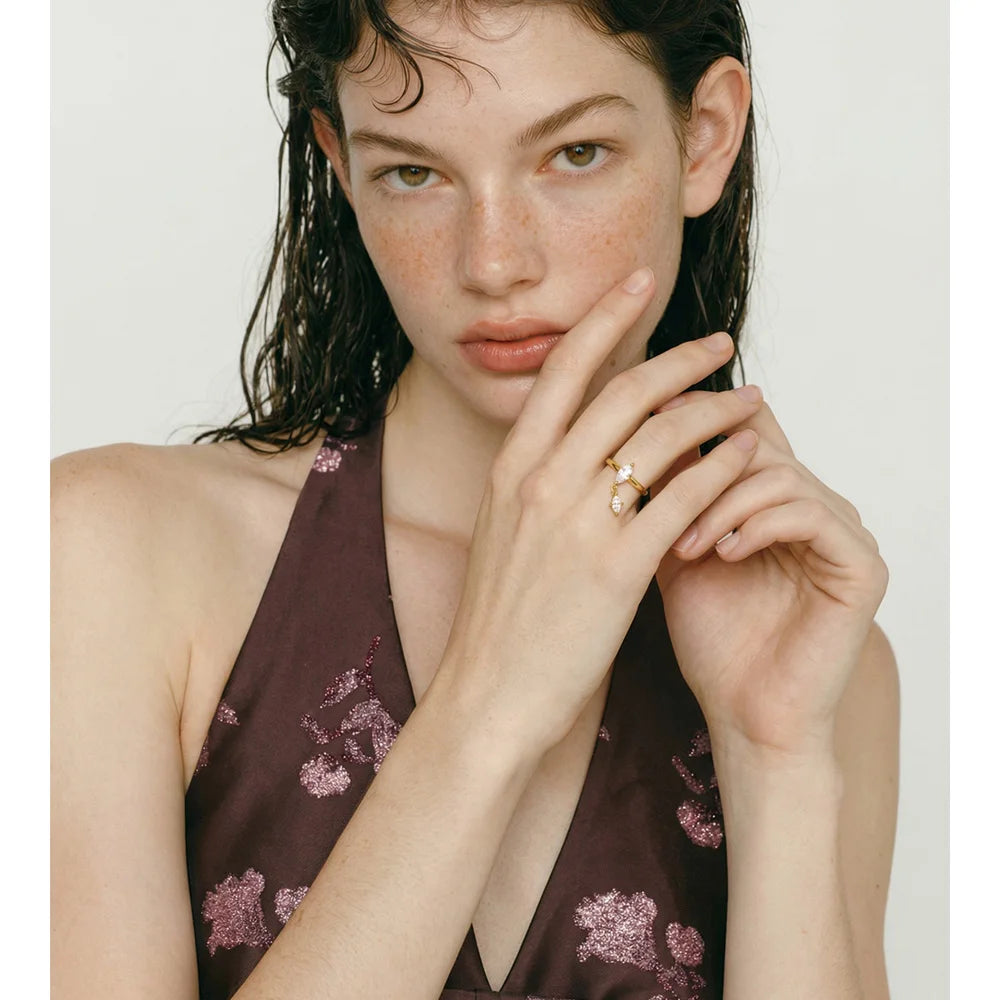 Shiny Drop Ring