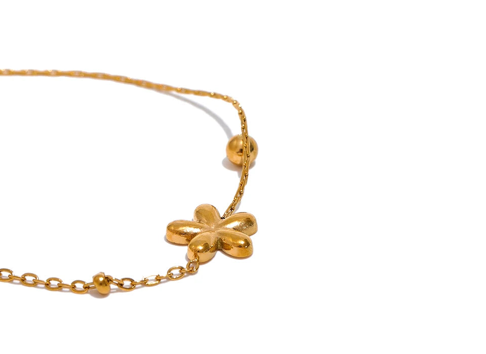 Floral Charm Bracelet