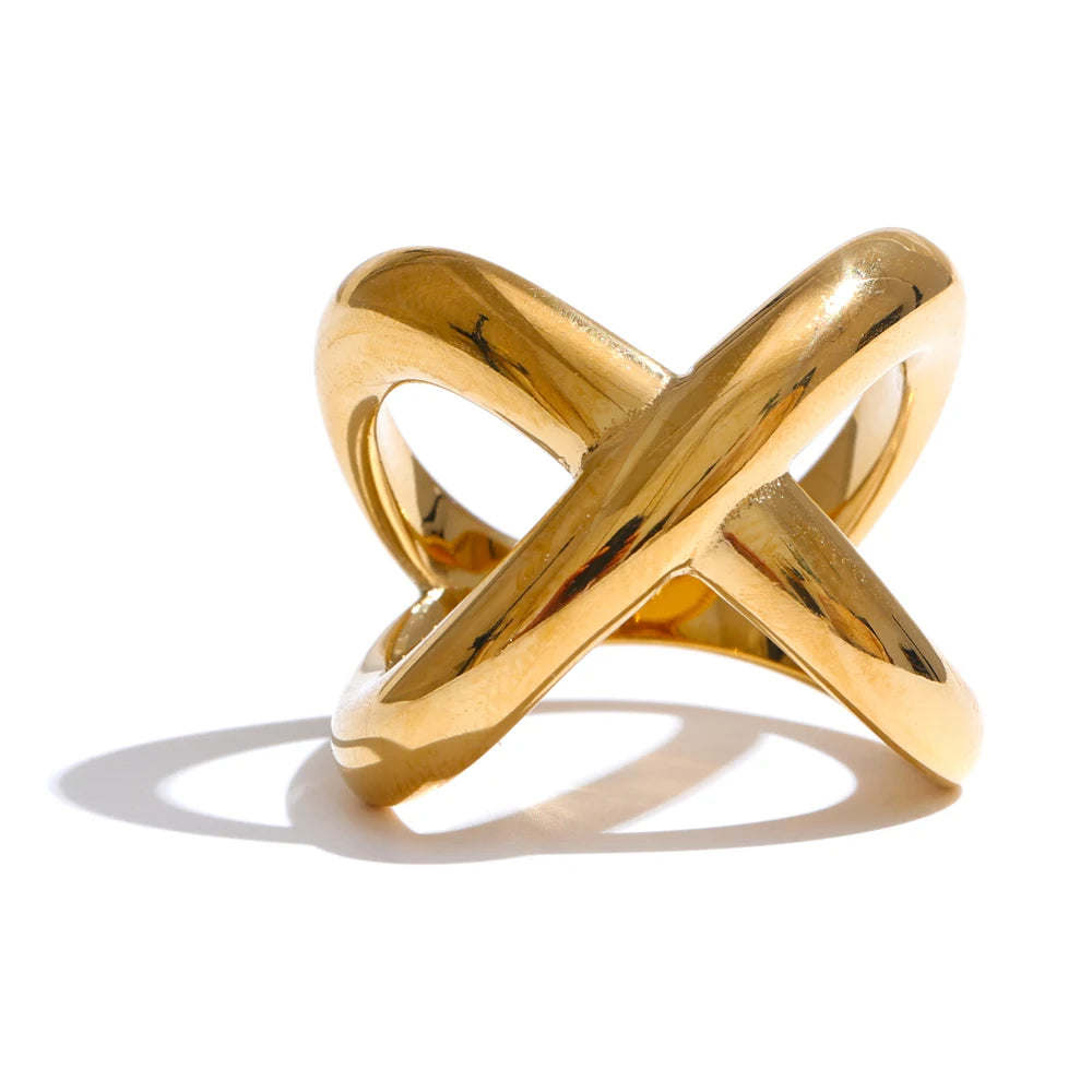Sculptural X Ring