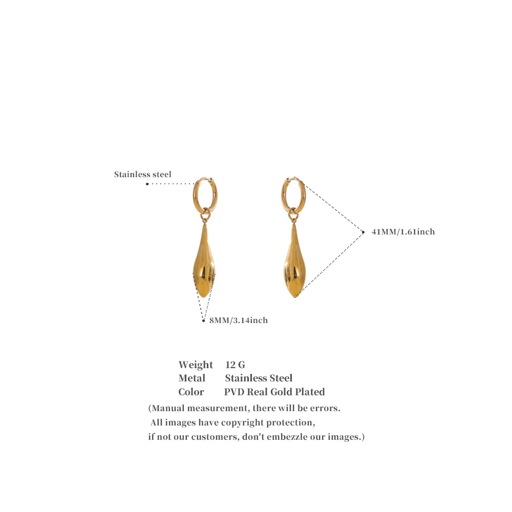 Teardrop Drop Earrings