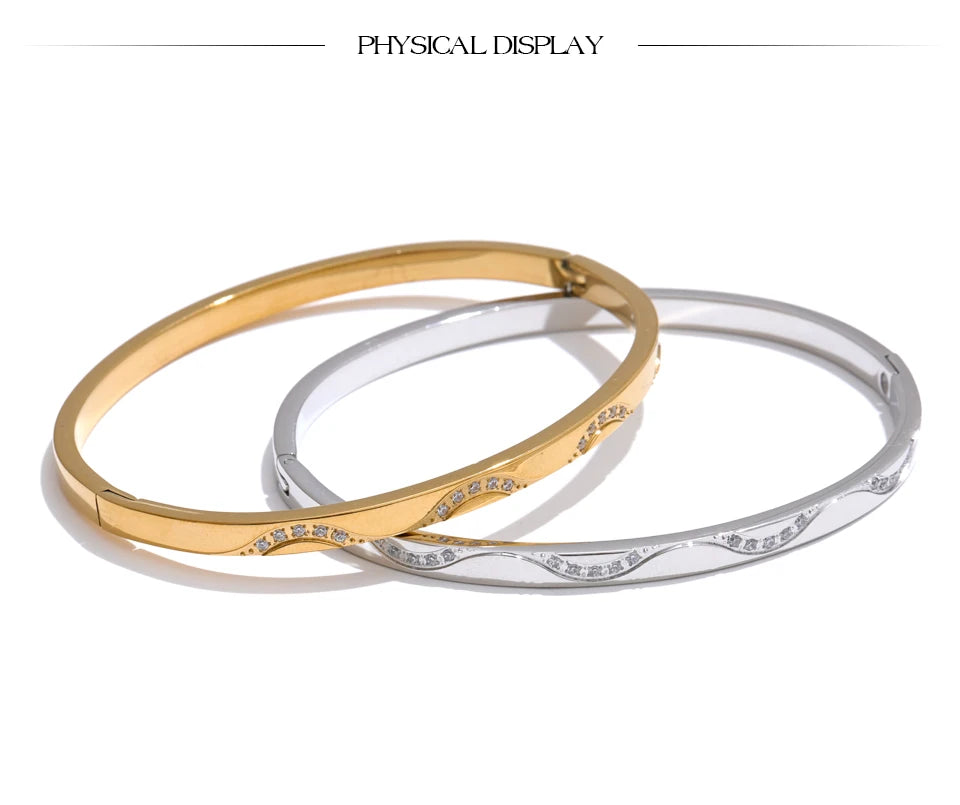 Golden Minimal Bangle