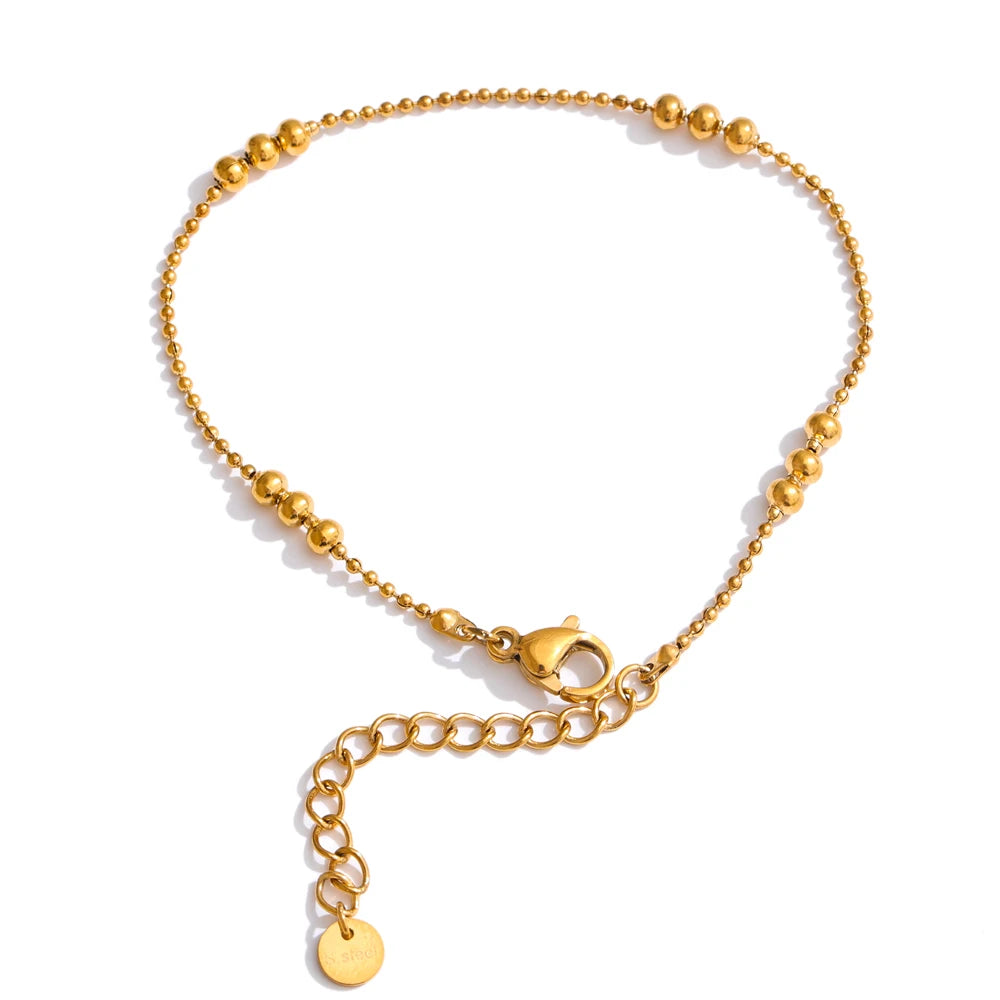 Delicate Gold Chain & Bracelet Set