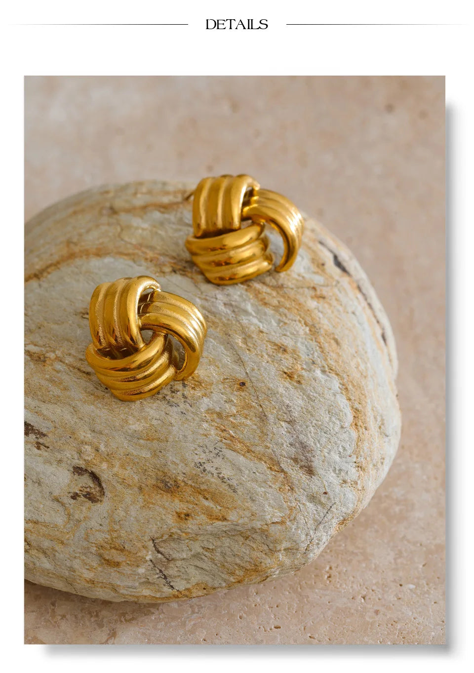 Sculpted Knot Studs
