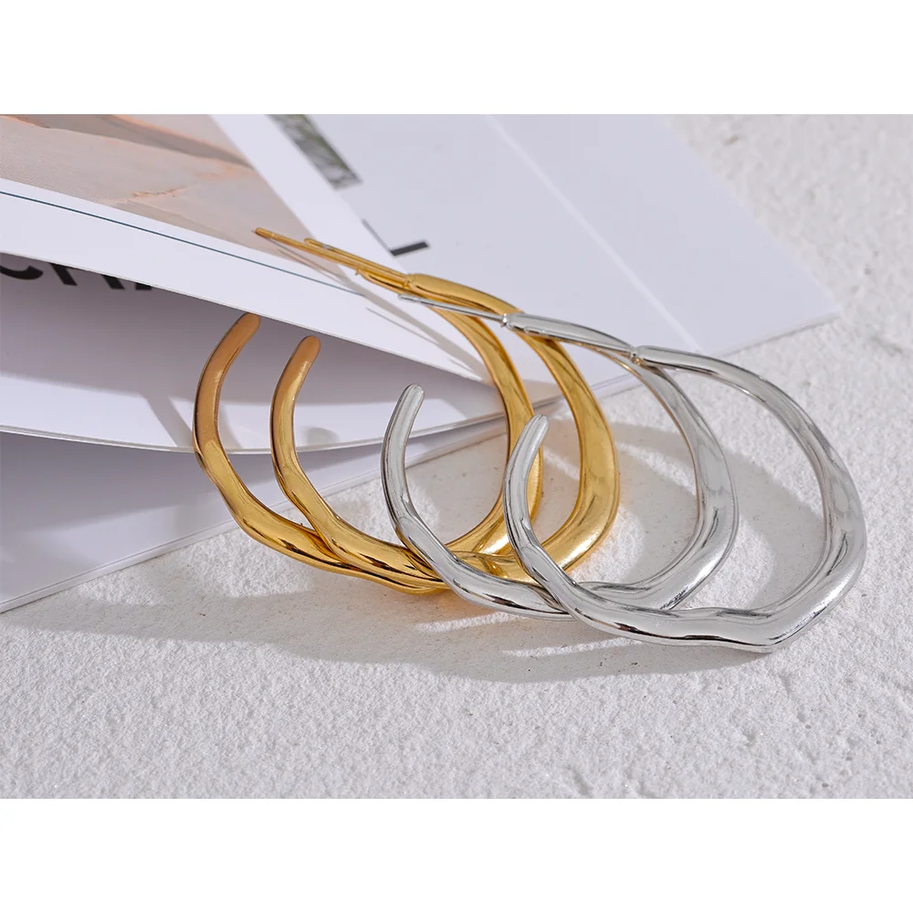 Trendy Geometric Hoop Earrings