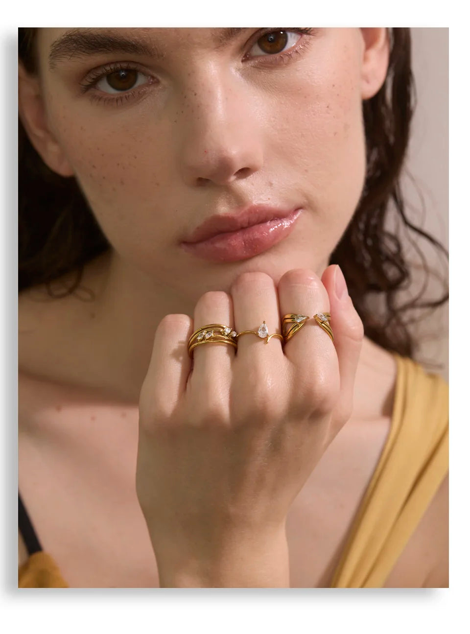 Crystal Solitaire Ring