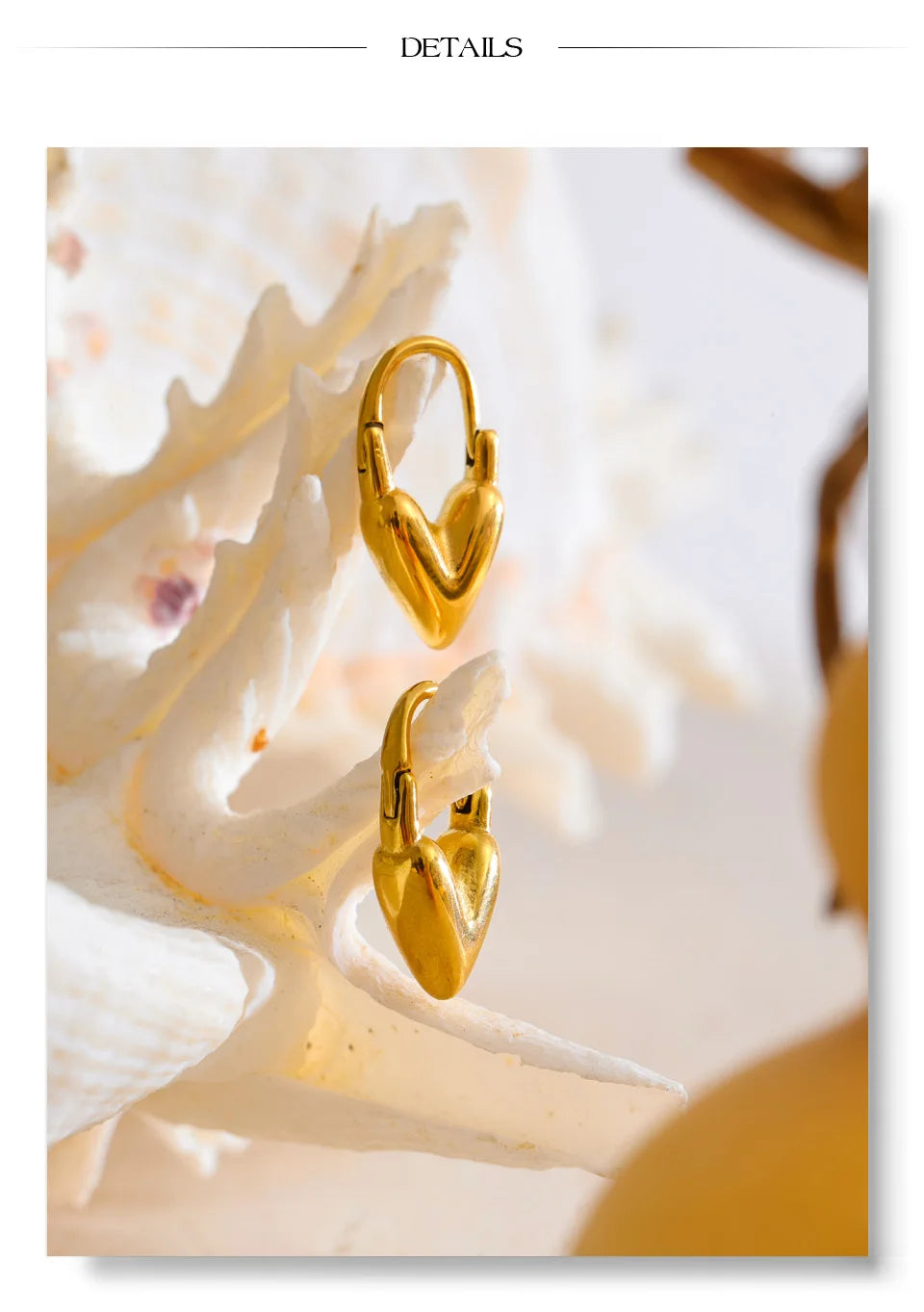 Heart Drop Earrings