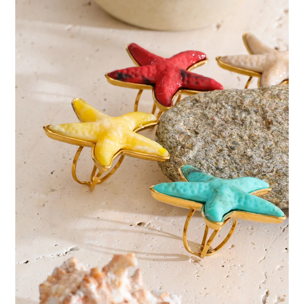 Starfish Adjustable Ring