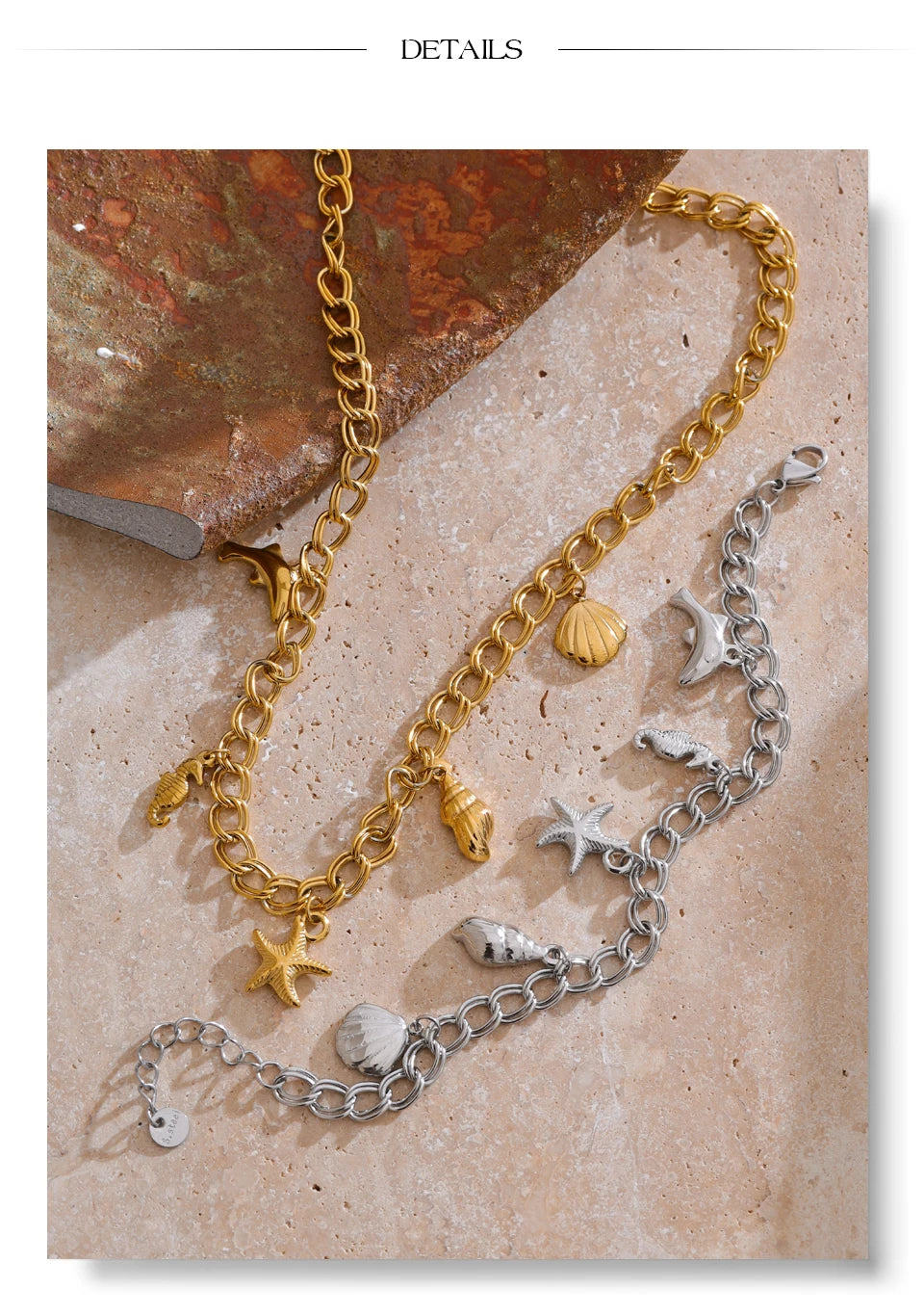 Celestial Charm Bracelet & Necklace Set