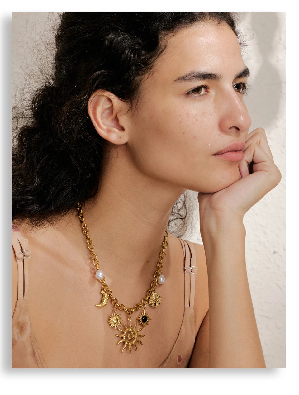 Radiant Sun Charm Necklace