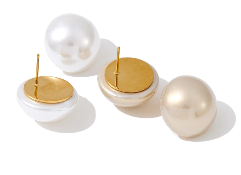 Classic Pearl Stud Earrings