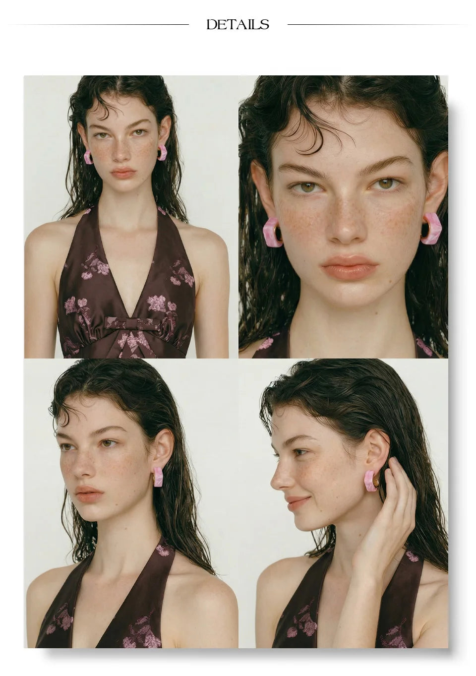 Fashionable Resin Hoops