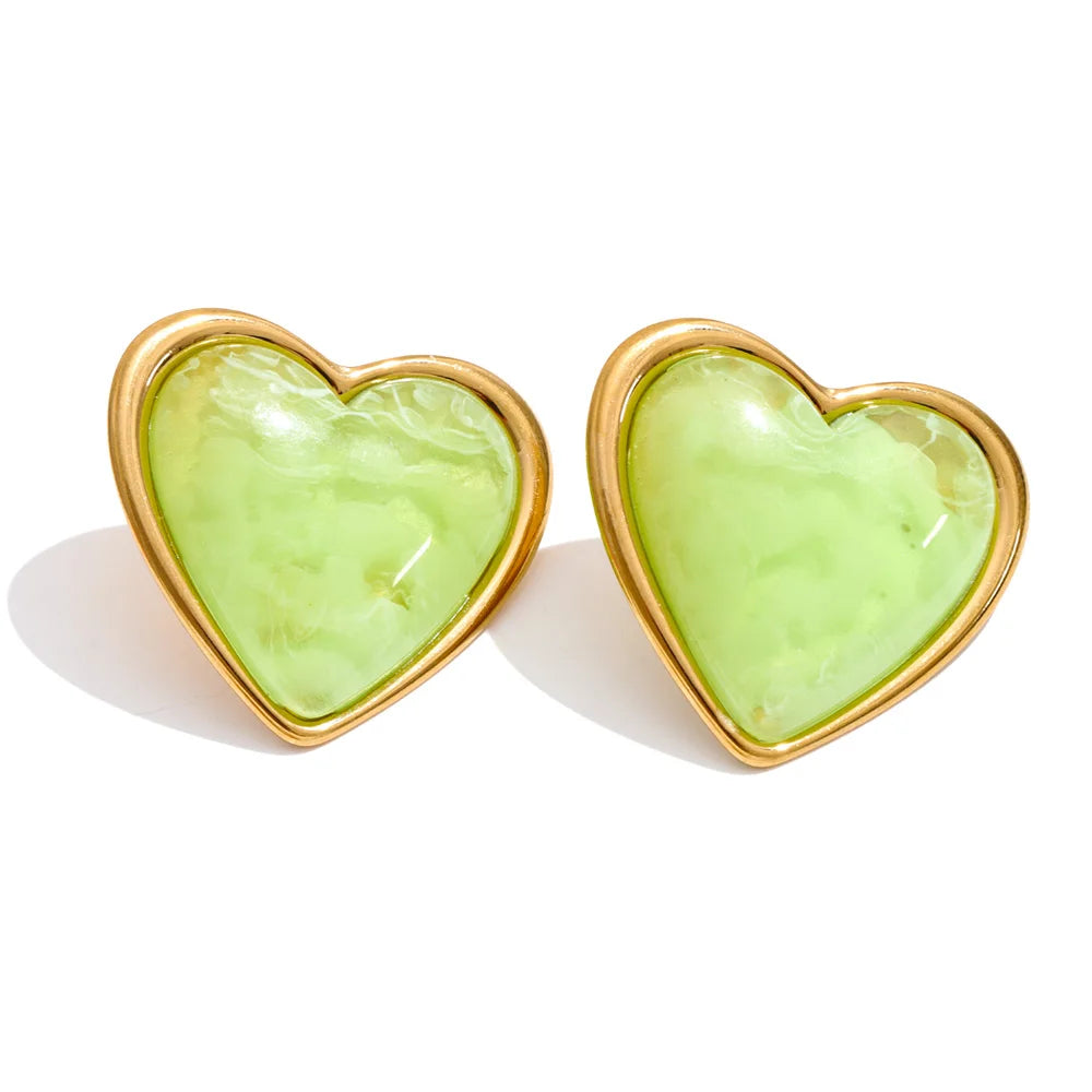 Heart Stud Earrings