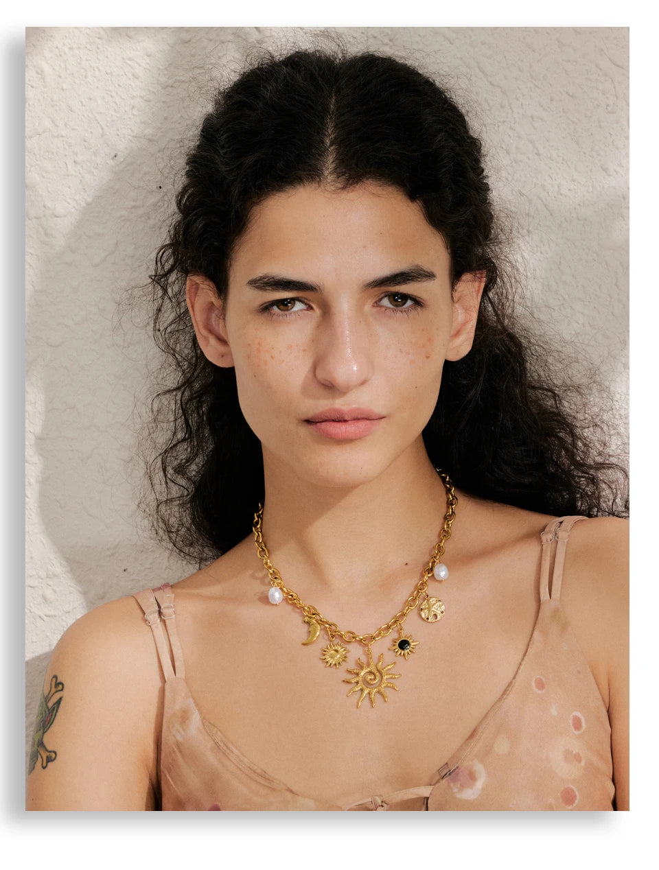 Radiant Sun Charm Necklace