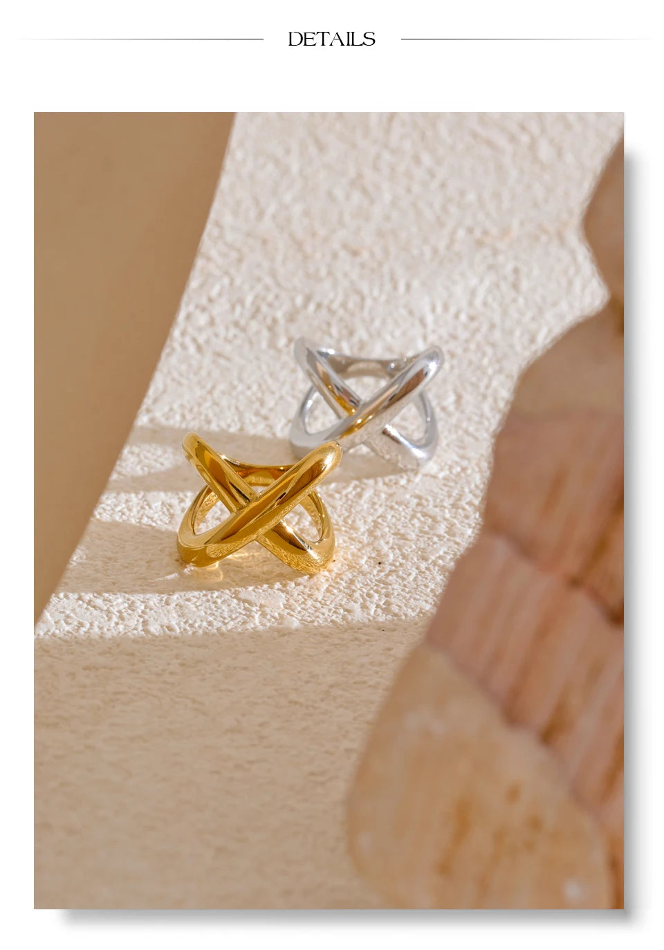 Sculptural X Ring