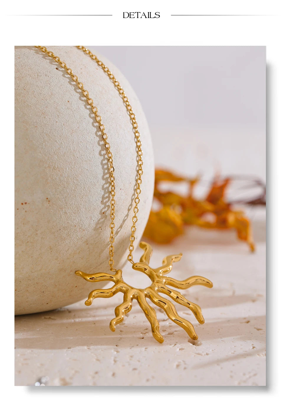 Sun Pendant Necklace