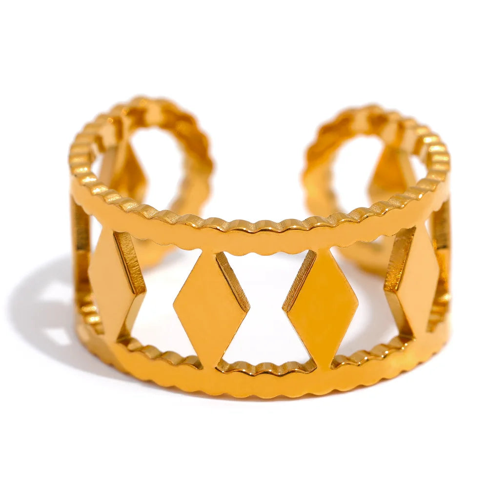 Textured Gold Ring
