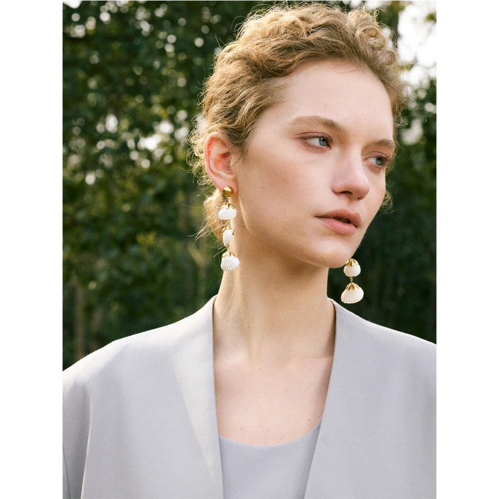 Cascading Shell Earrings
